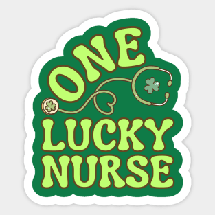 One Lucky Nurse Sticker